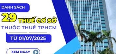 DANH SÁCH THUẾ CƠ SỞ THUỘC THUẾ TP. HỒ CHÍ MINH